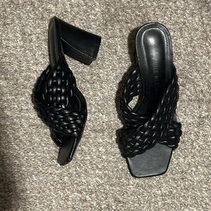 ANNE KLEIN BRAIDED CHUNKY PUMPS